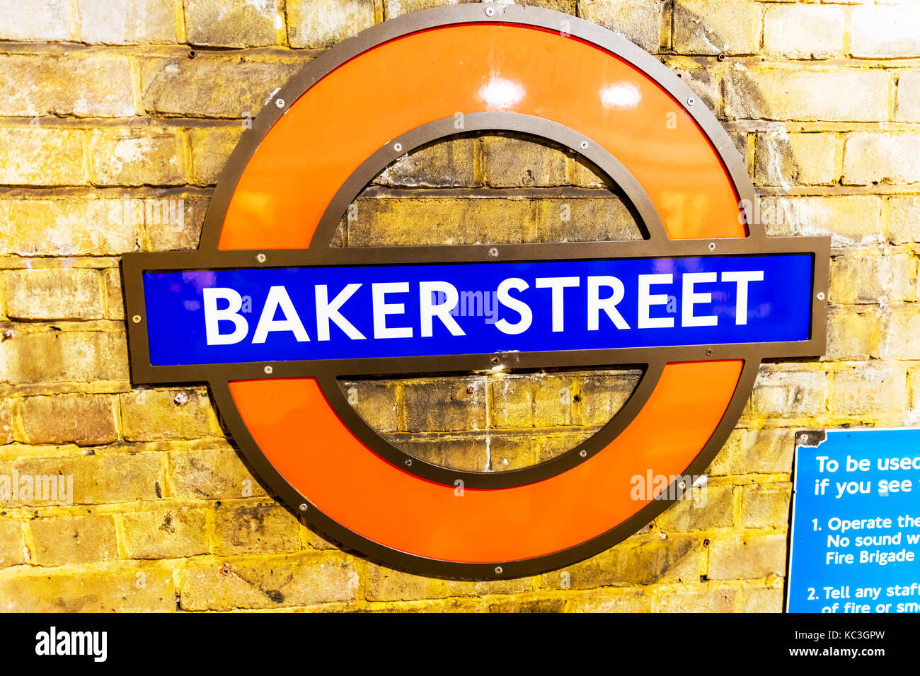 London Underground Sign London Underground Baker Street Sign La