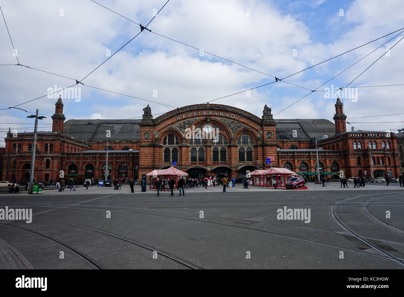 Gare centrale de Brême (Bremen Hauptbahnhof / Bremen hbf)) Banque D'Images