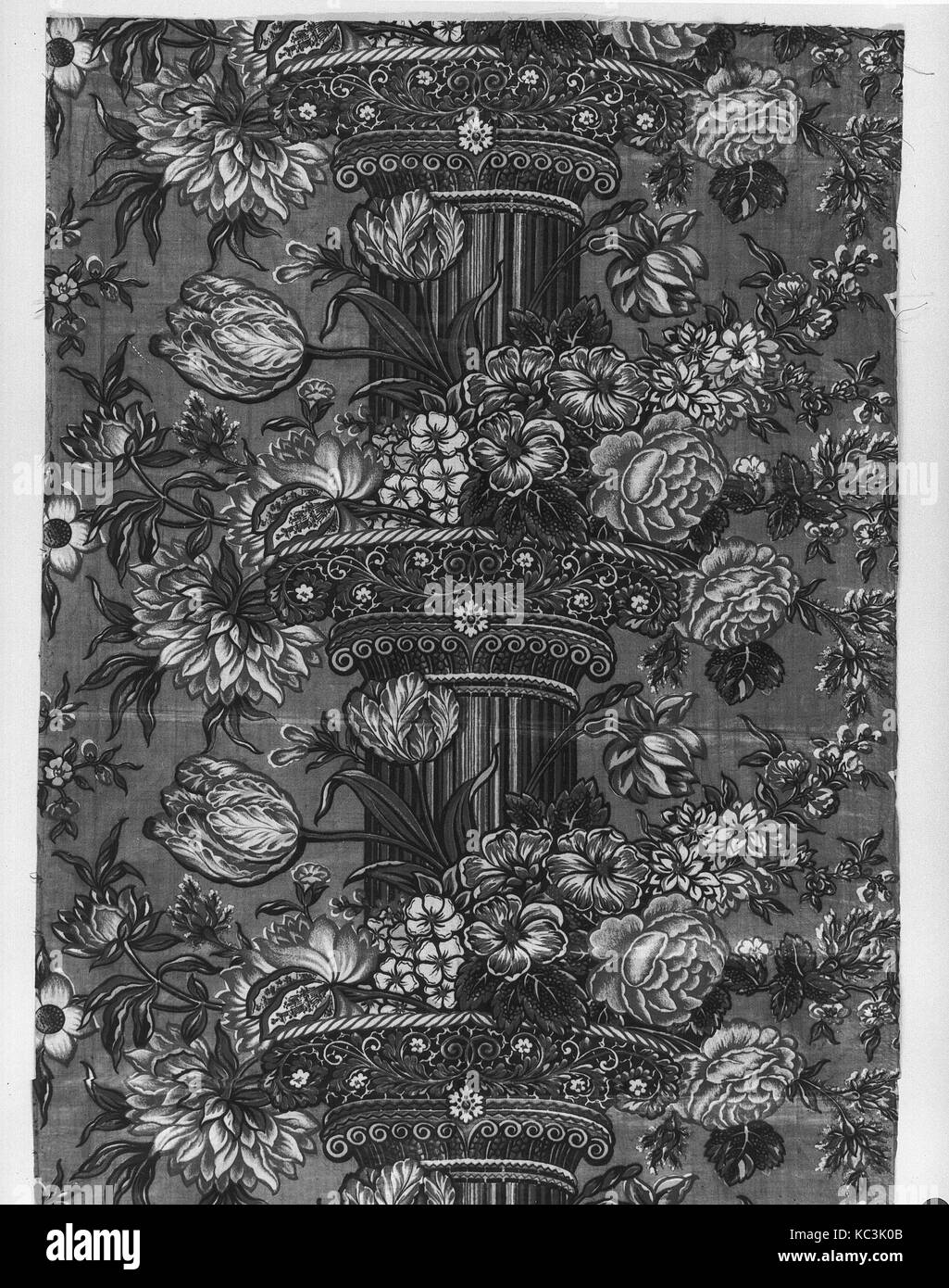 Pièce, ca. 1830, britannique, coton, L. 41 1/2 x 26 3/4 pouces (W. largeur de métier), Textiles-Printed Banque D'Images