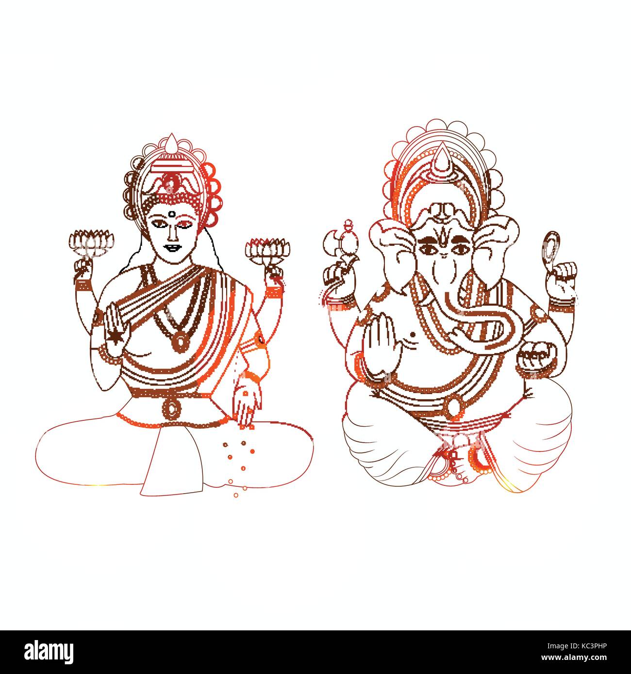 Illustration d'éléments de fête hindoue bhai fond dooj Illustration de Vecteur
