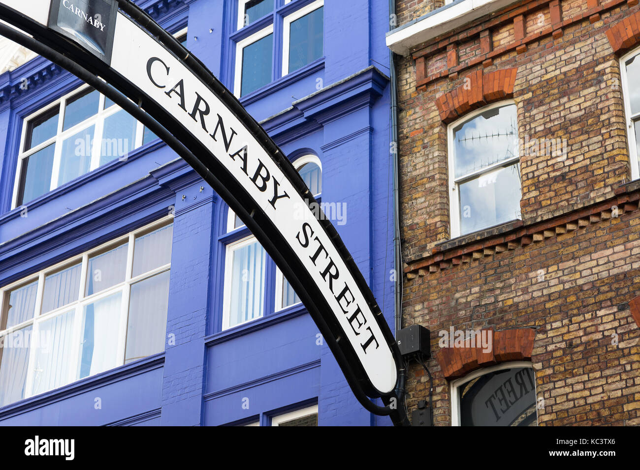 Signe de Carnaby Street à Londres. Banque D'Images