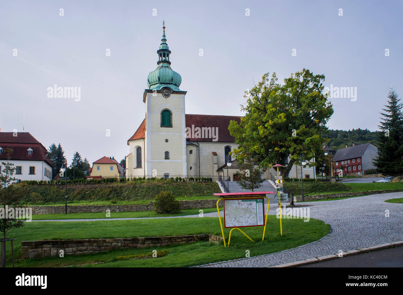 Jiretin pod jedlovou, Sankt georgenthal, église de la Sainte Trinité Banque D'Images