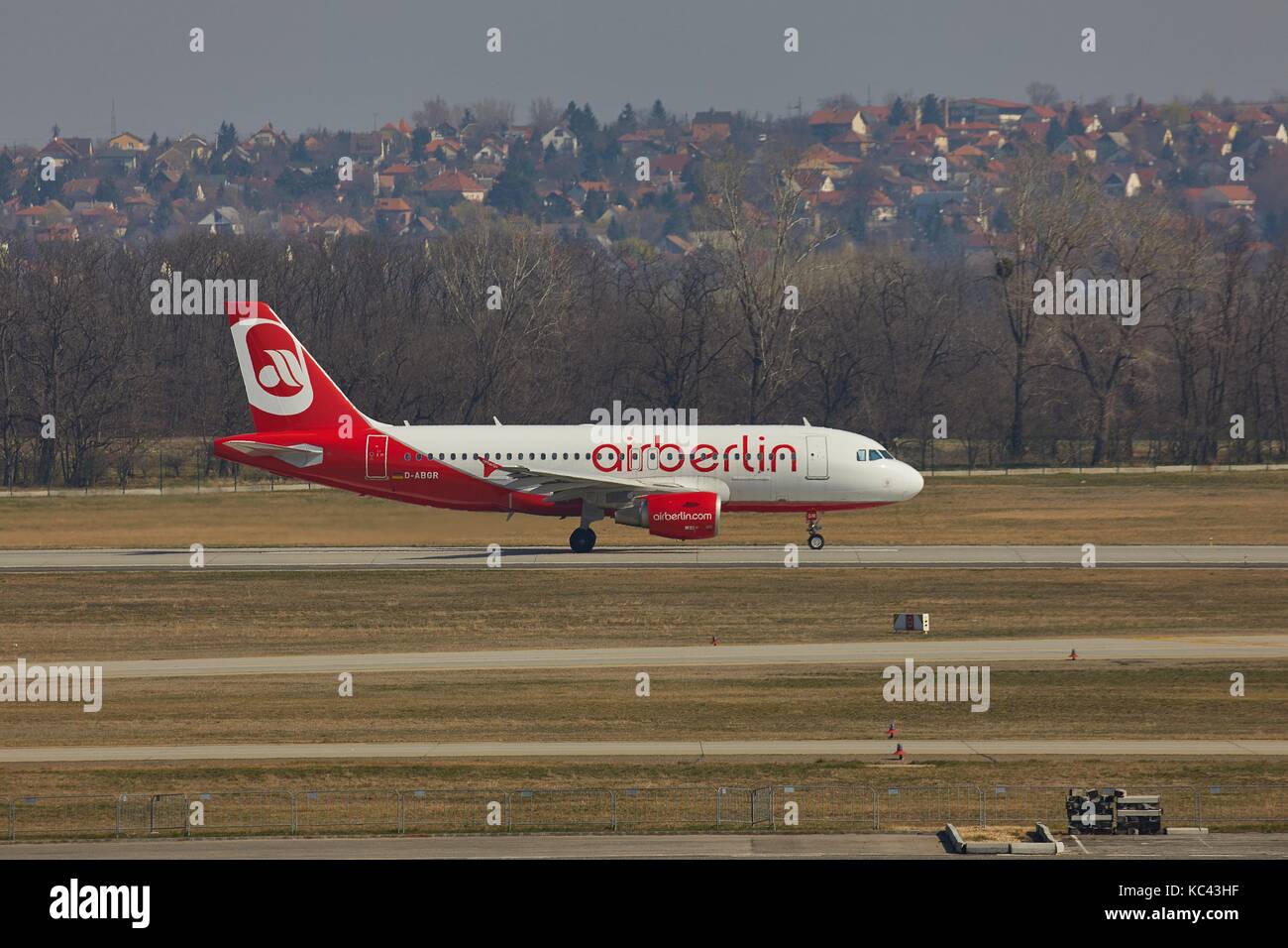 Avion à l'aéroport Banque D'Images