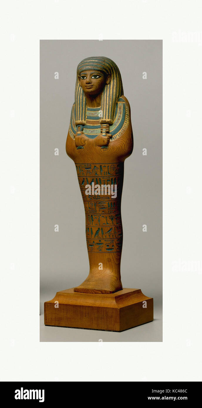 Shabti de Yuya, nouveau royaume, Dynasty 18, ca. 1390-1352 av. J.-C., de l'Egypte, la Haute Égypte, Thèbes, Vallée des Rois, la Tombe de Yuya Banque D'Images