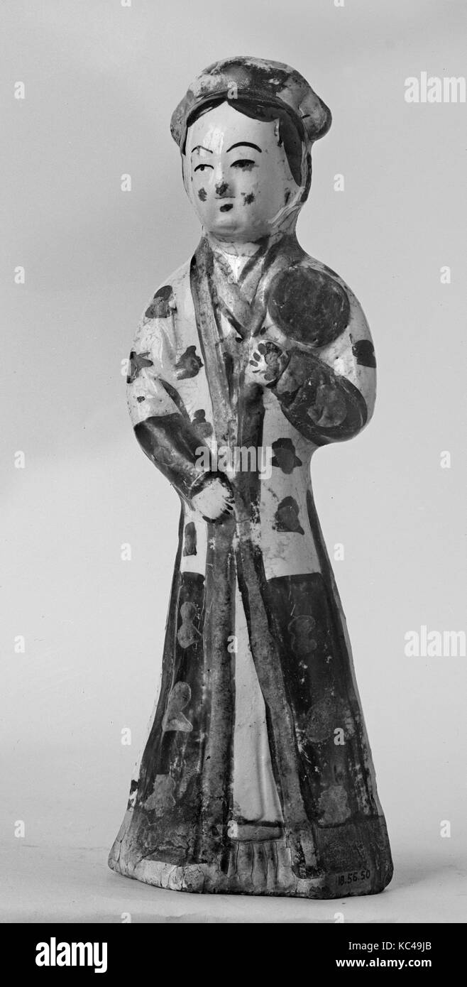 L'article Figure, Dynastie Song (960-1279), de la Chine, de la Poterie (pot type Cizhou ware), H. 4 7/8 in. (12,4 cm), Céramique Banque D'Images