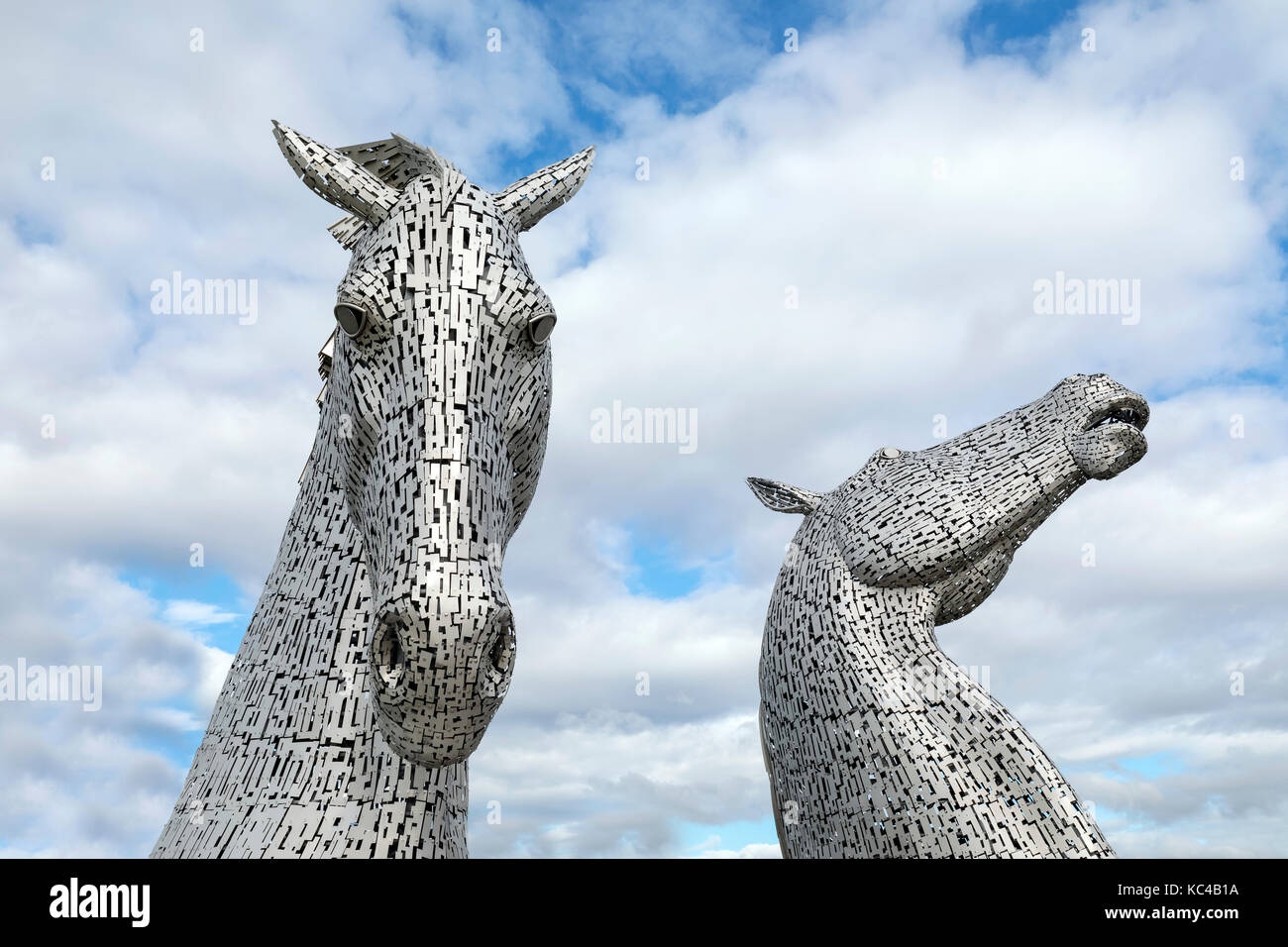 Les Kelpies, le projet Helix, Falkirk, Ecosse, Royaume-Uni Banque D'Images