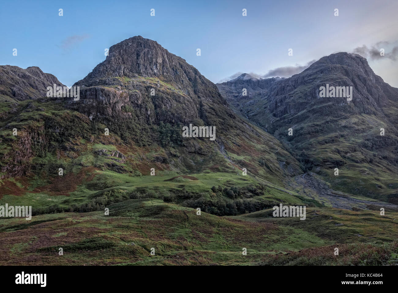 Three Sisters, Glencoe, Highlands, Écosse, Royaume-Uni Banque D'Images