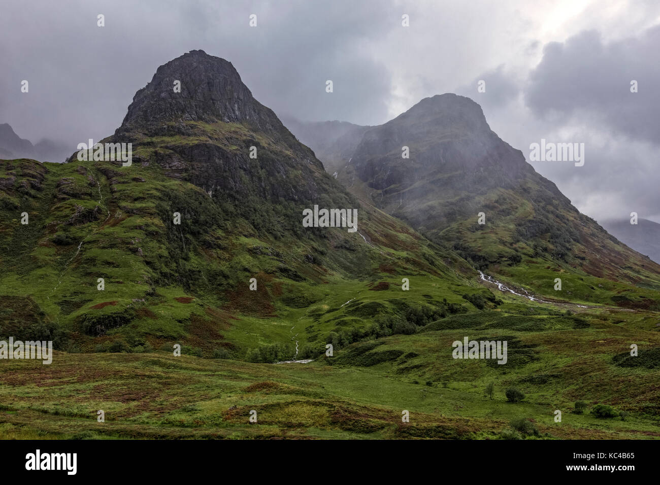 Three Sisters, Glencoe, Highlands, Écosse, Royaume-Uni Banque D'Images