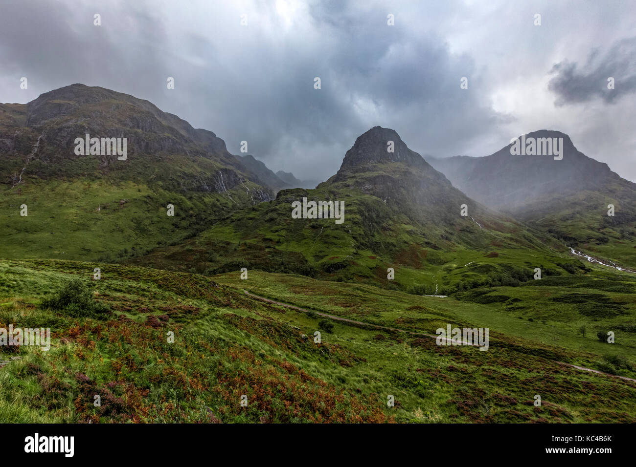 Three Sisters, Glencoe, Highlands, Écosse, Royaume-Uni Banque D'Images