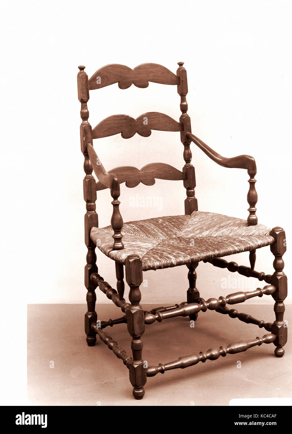 Fauteuil, 1800-1830, Made in Canada, Canadian, bouleau, 37 3/4 x 22 1/4 x 18 1/4 in. (95,9 x 56,5 x 46,4 cm), meubles Banque D'Images