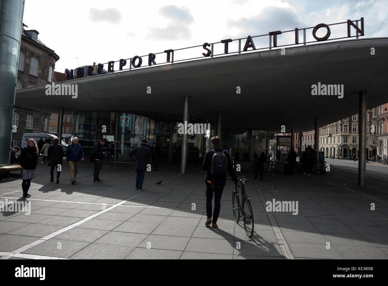Norreport station est un terminal de train desservant la ville, par le train et le métro de Copenhague sur norre voldgrade à Copenhague, Danemark. Banque D'Images