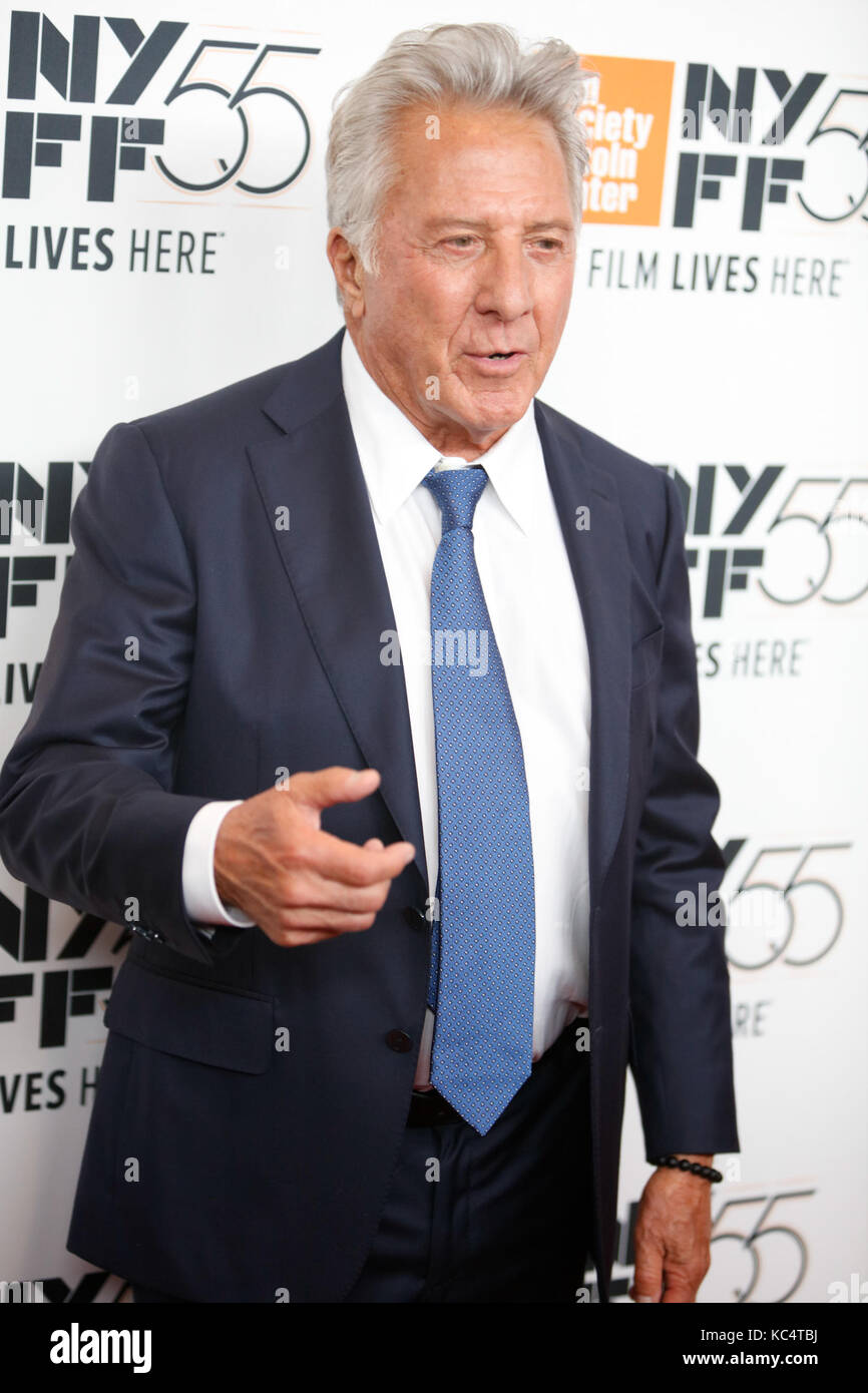 New York, États-Unis. 1er octobre 2017. Dustin Hoffman participe à la première nord-américaine des histoires de Meyerowitz lors du Festival du film de New York 2017 le 1er octobre 2017. Crédit : accès photo/Alamy Live News Banque D'Images