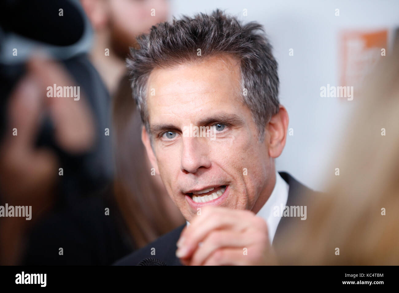 New York, États-Unis. 1er octobre 2017. Ben Stiller participe à la première nord-américaine des histoires Meyerowitz lors du New York film Festival 2017 le 1er octobre 2017. Crédit : accès photo/Alamy Live News Banque D'Images