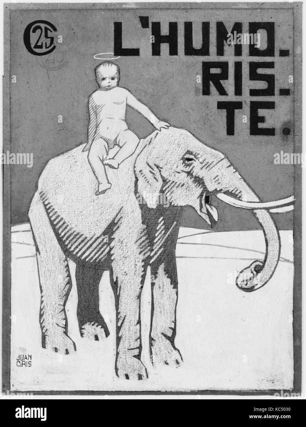 Ange assis (couverture pour 'L'humoriste'), Juan Gris, 1909 ou 1910 Banque D'Images