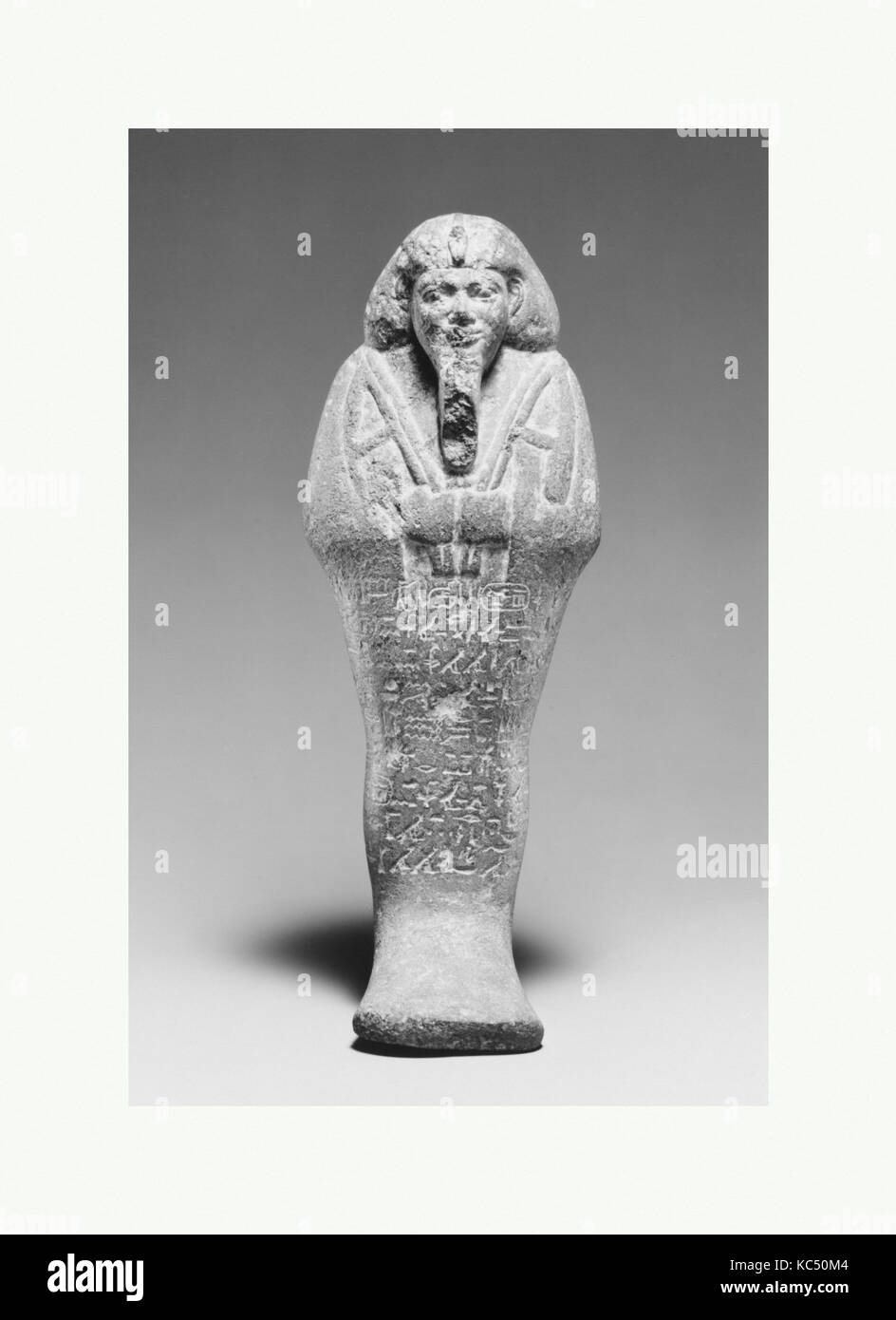 Shabti de Taharqo, la fin de période, la Dynastie Koushite, 25, 690-664 avant J.-C., d'Egypte et Soudan ; probablement de Nubie, Nuri, Granit Banque D'Images