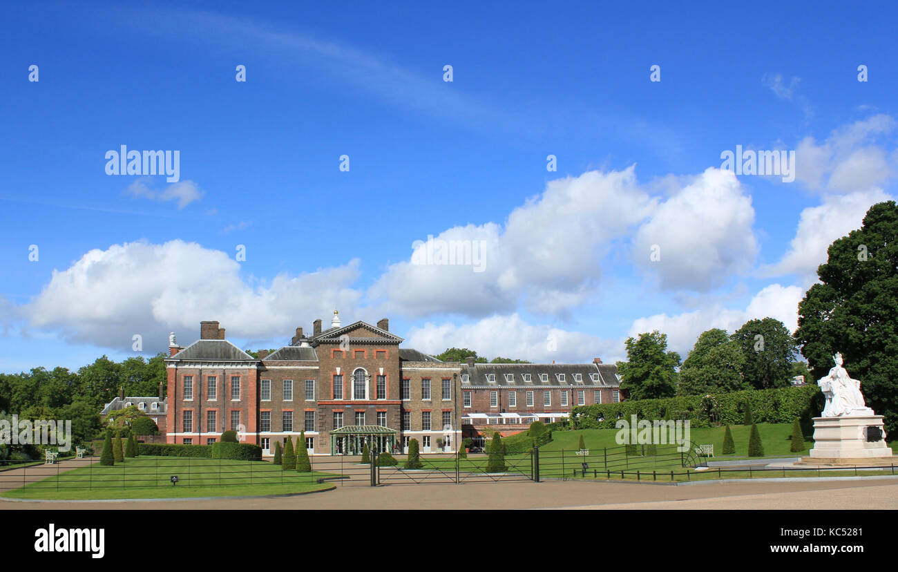 Palais de Kensington Londres ancienne demeure de Diana Princesse de Galles et maintenant demeure de ses fils le Prince Harry et le Prince William Banque D'Images