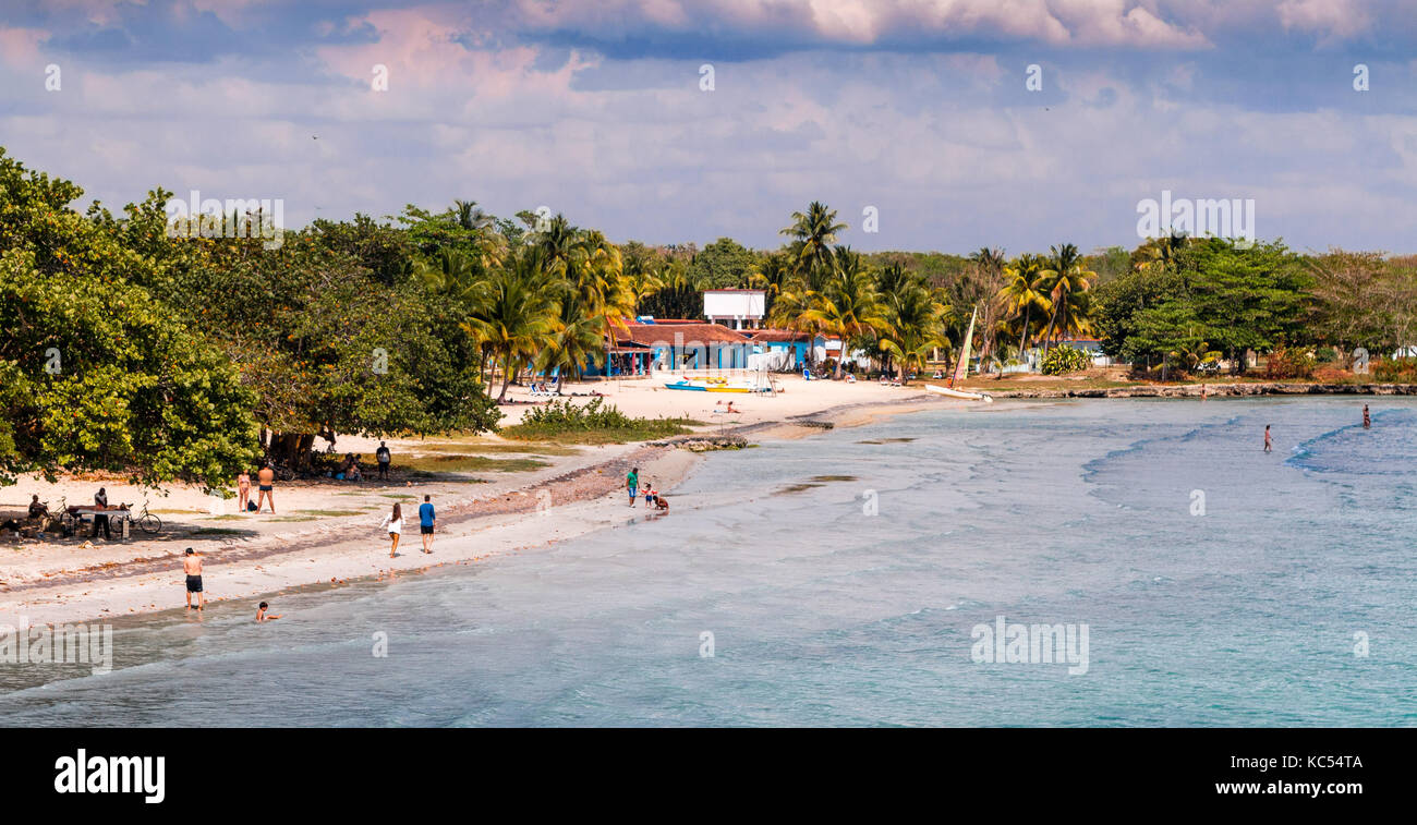 Playa Larga, Baie des Cochons, crise des missiles de Cuba, péninsule de Zapata, province de Matanzas, Cuba, Caraïbes Banque D'Images