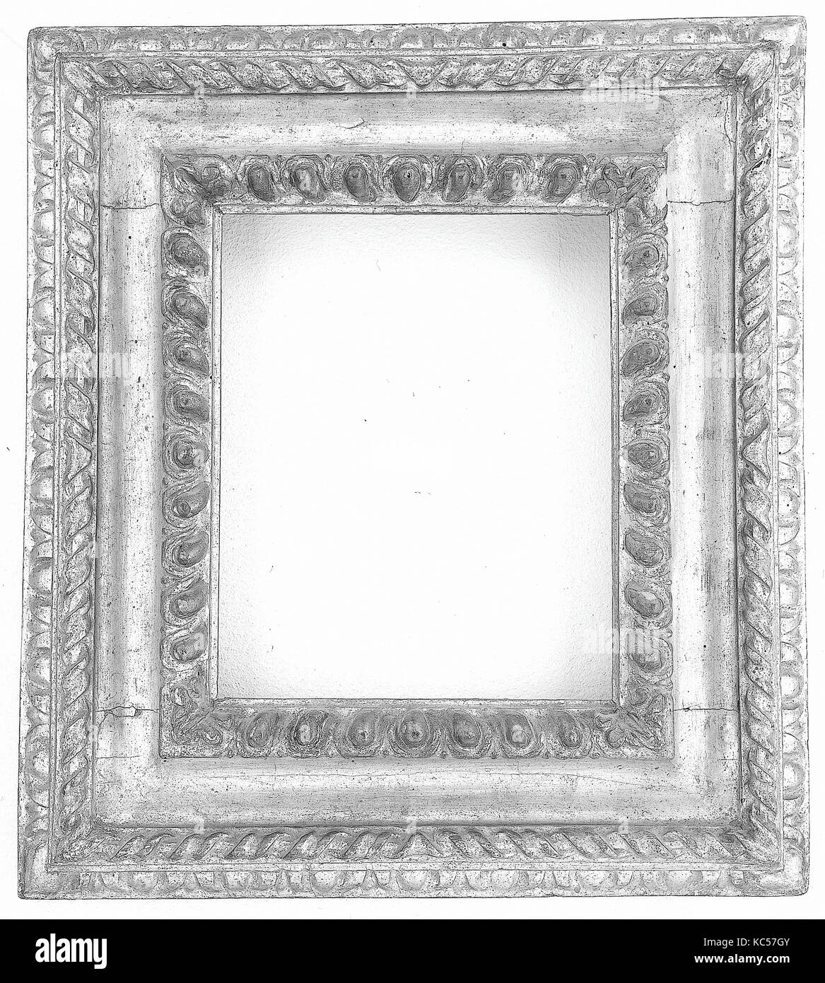 Cadre, ca. 1710, l'italien, en Sicile, peuplier, 55 x 49,2, 29,4 x 24 x 25,2 cm, 31,3, cadres. Banque D'Images