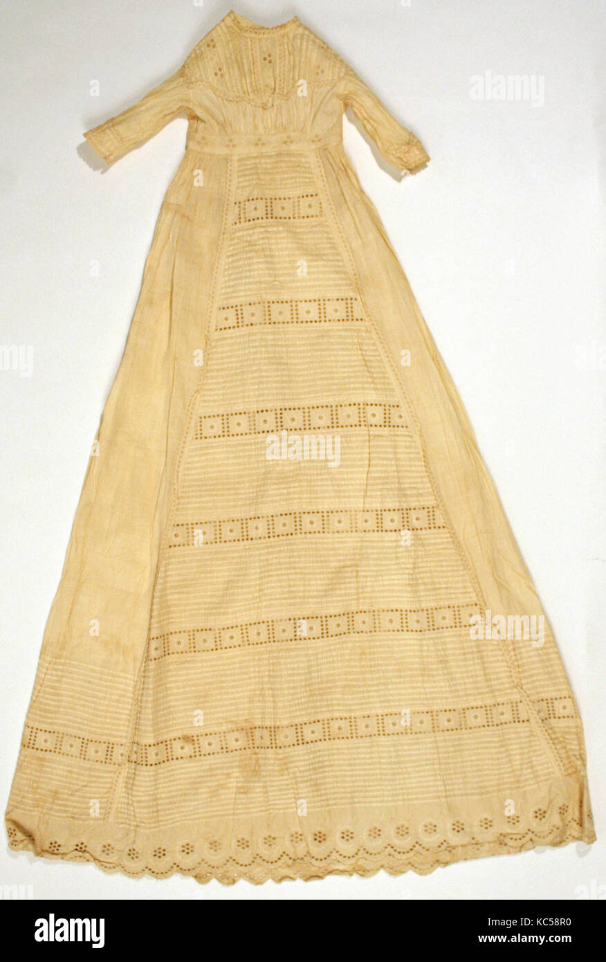 Robe, 1860-69, American, coton Banque D'Images