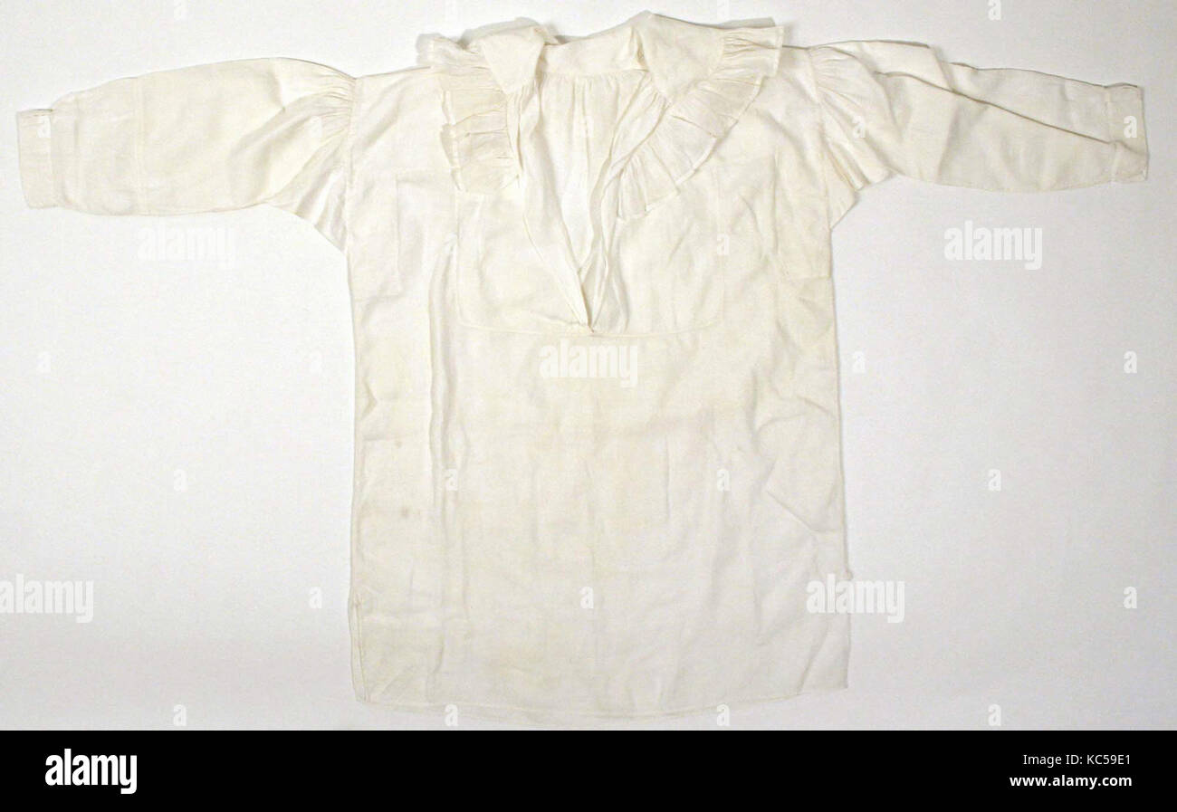 Shirt, 1800-1850, le coton américain, Banque D'Images