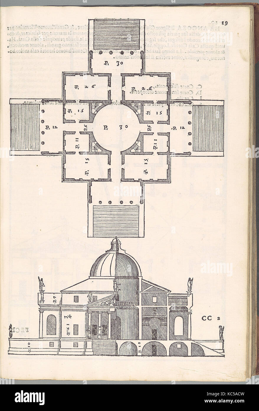 I quattro libri dell'architettura di Andrea Palladio. Ne'quale dopo un breue Trattato de' cinque ordini, 1581 Banque D'Images