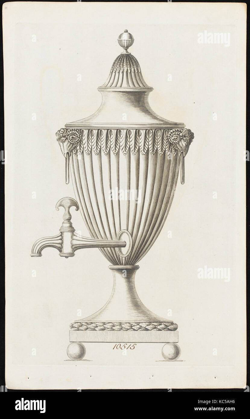 L'eau chaude de l'Urne, ca. 1790, gravure, feuille : 16 x 10 5/16 3/16 in. (41,5 x 25,8 cm), estampes, Matthew Boulton (British, Birmingham Banque D'Images