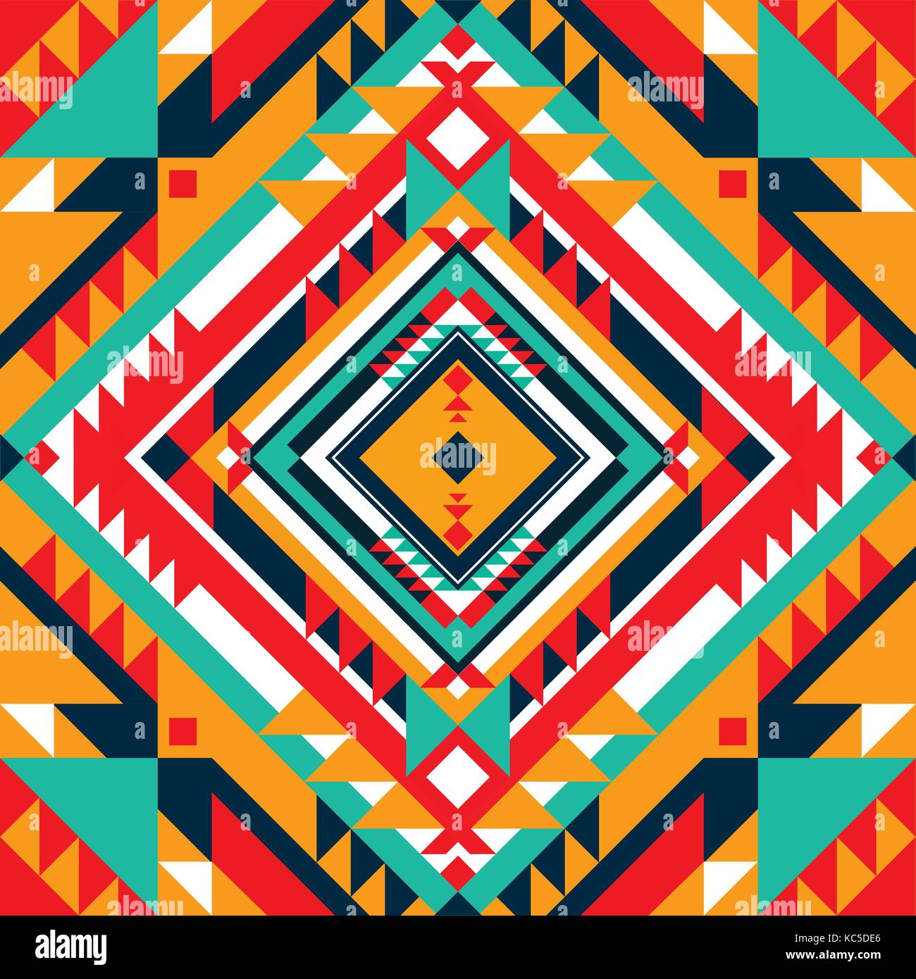 Résumé des motifs géométriques. arrière-plan tribal multicolore. vector illustration. Illustration de Vecteur