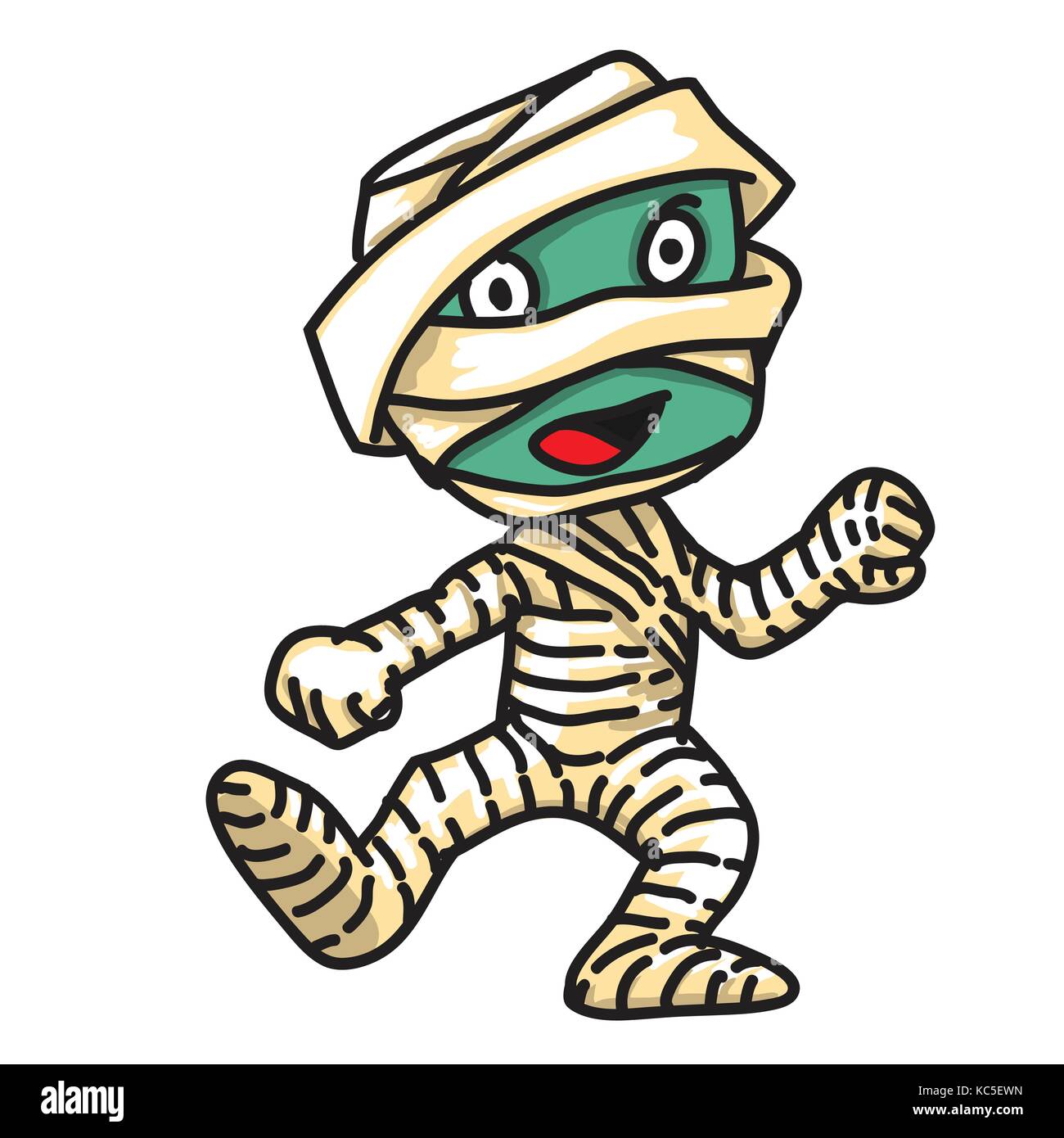 Cute cartoon halloween maman, maman monster icône. vector character design Illustration de Vecteur