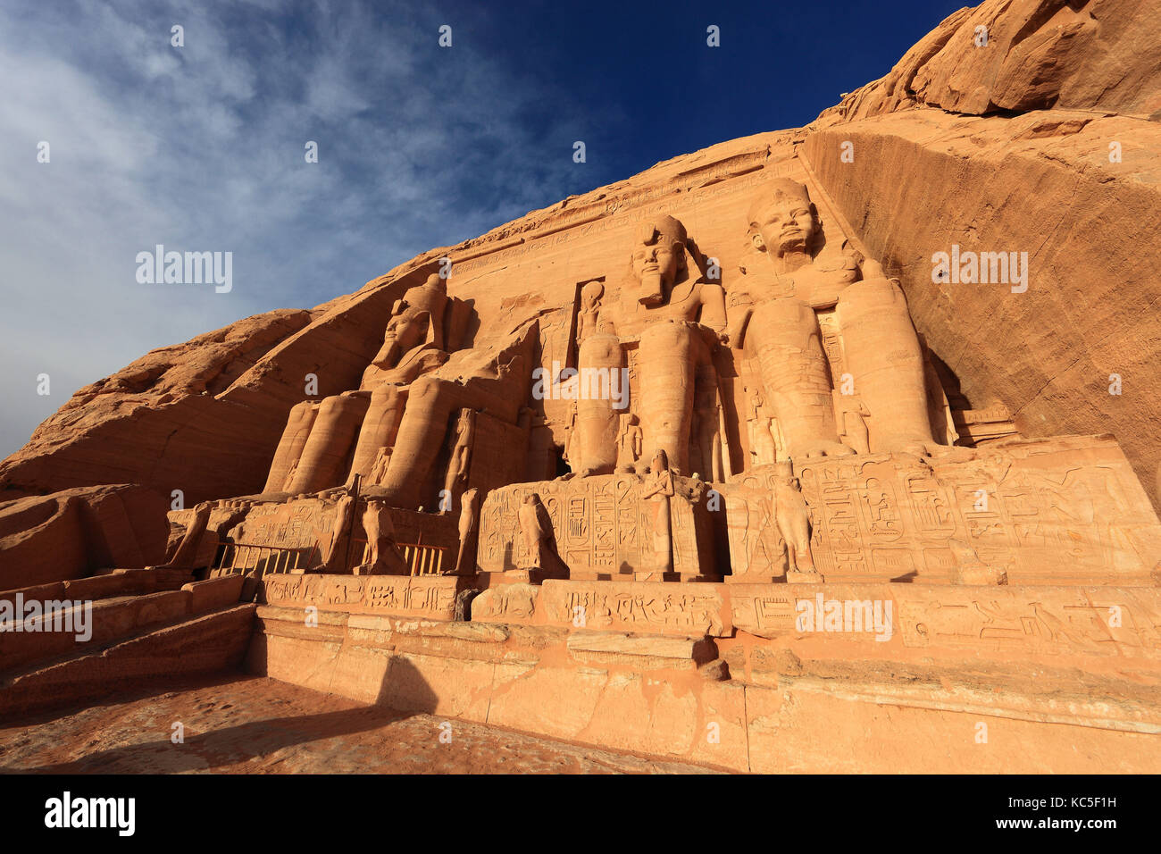 Abu Simbel, Abou simbal, ebsambul ou isambul, temple de Ramsès II, haute Égypte . Banque D'Images