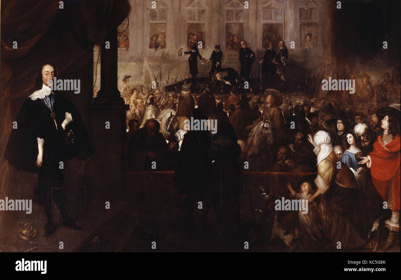 Cocx Gonzalès - Exécution de Charles Ier en face de White Hall - 1649 Banque D'Images