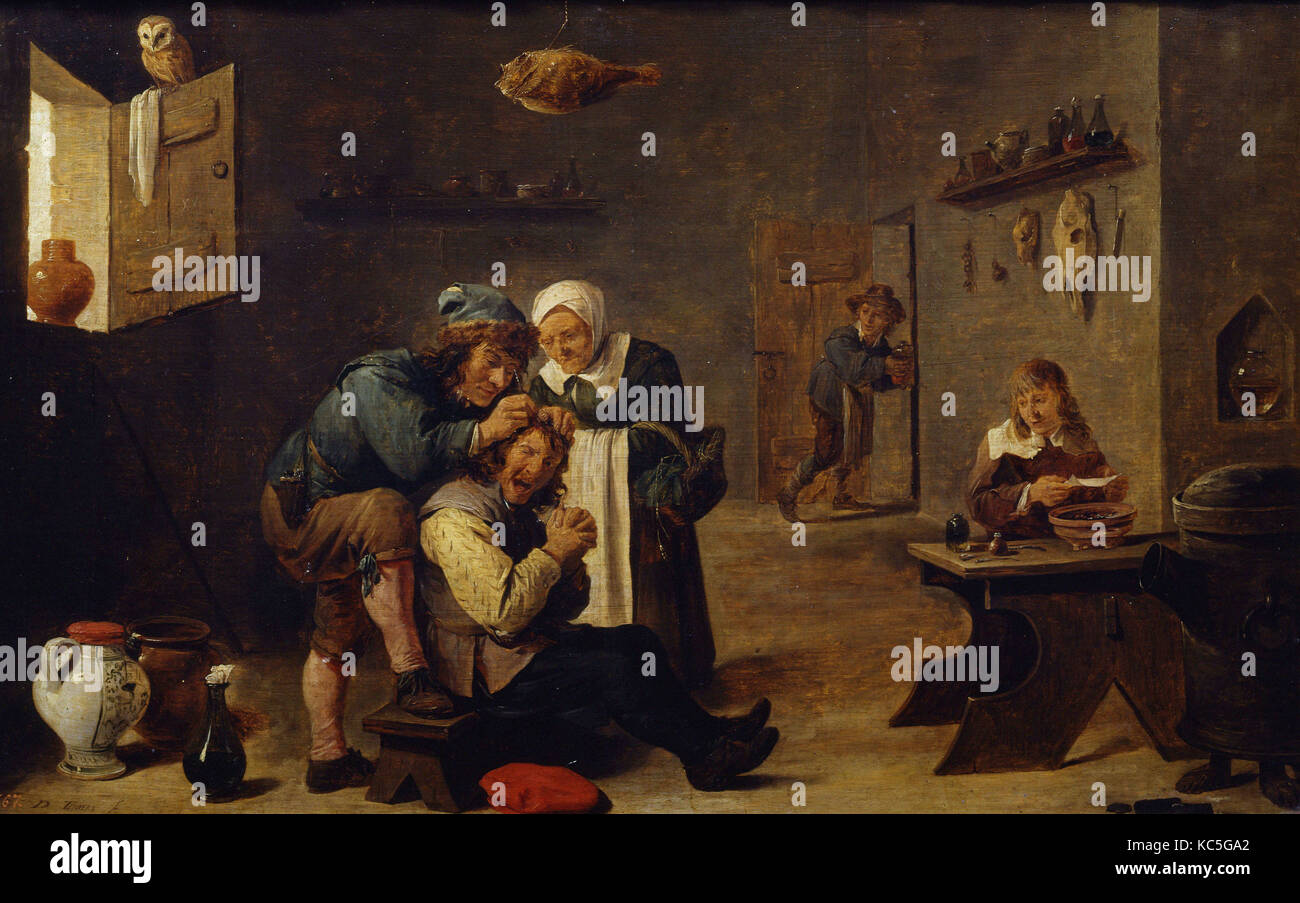 David Teniers le Jeune chirurgien Banque D'Images