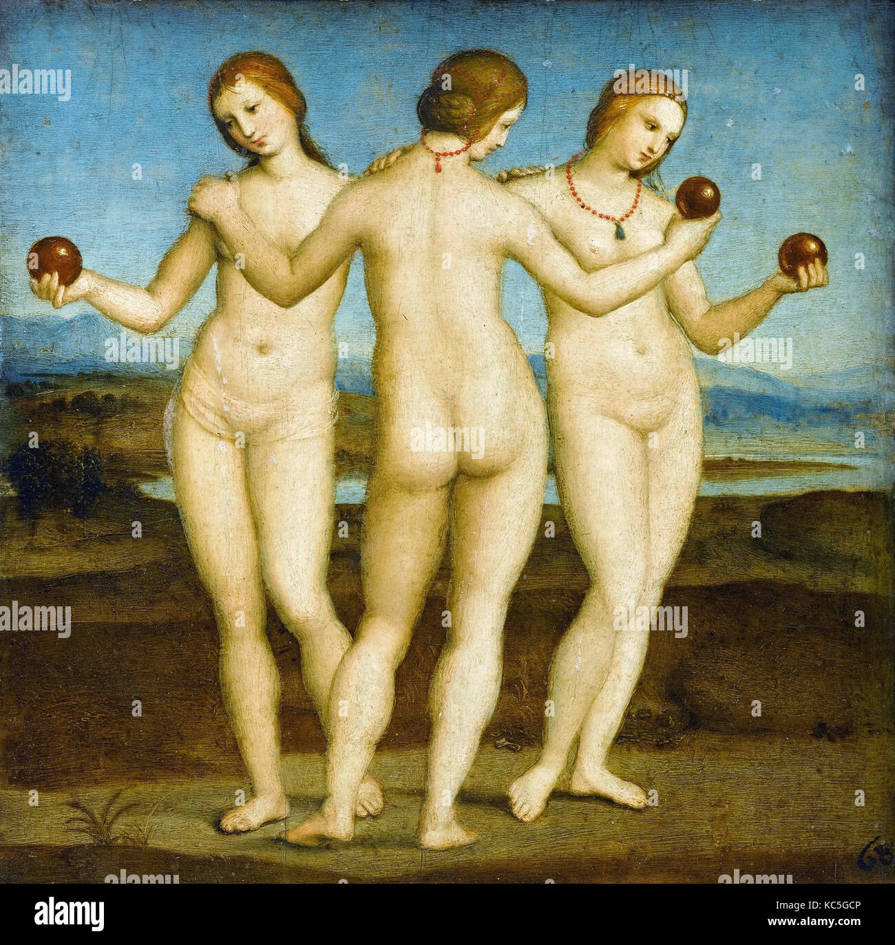 Raffaello Sanzio - Les Trois Grâces - 1505 Banque D'Images
