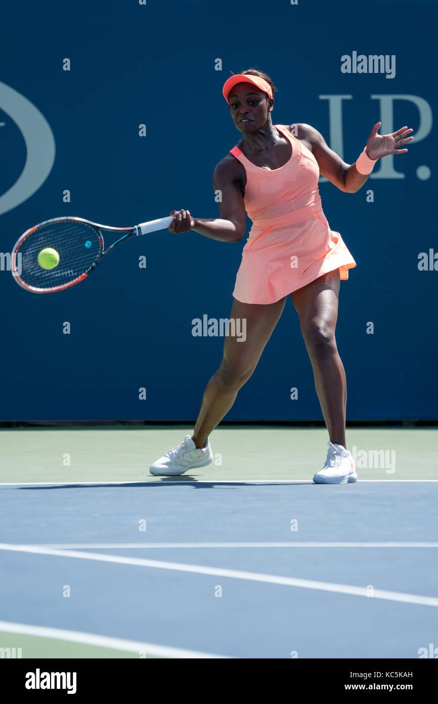 Sloane Stephens (usa) de la compétition à l'us open 2017 tennis championships. Banque D'Images