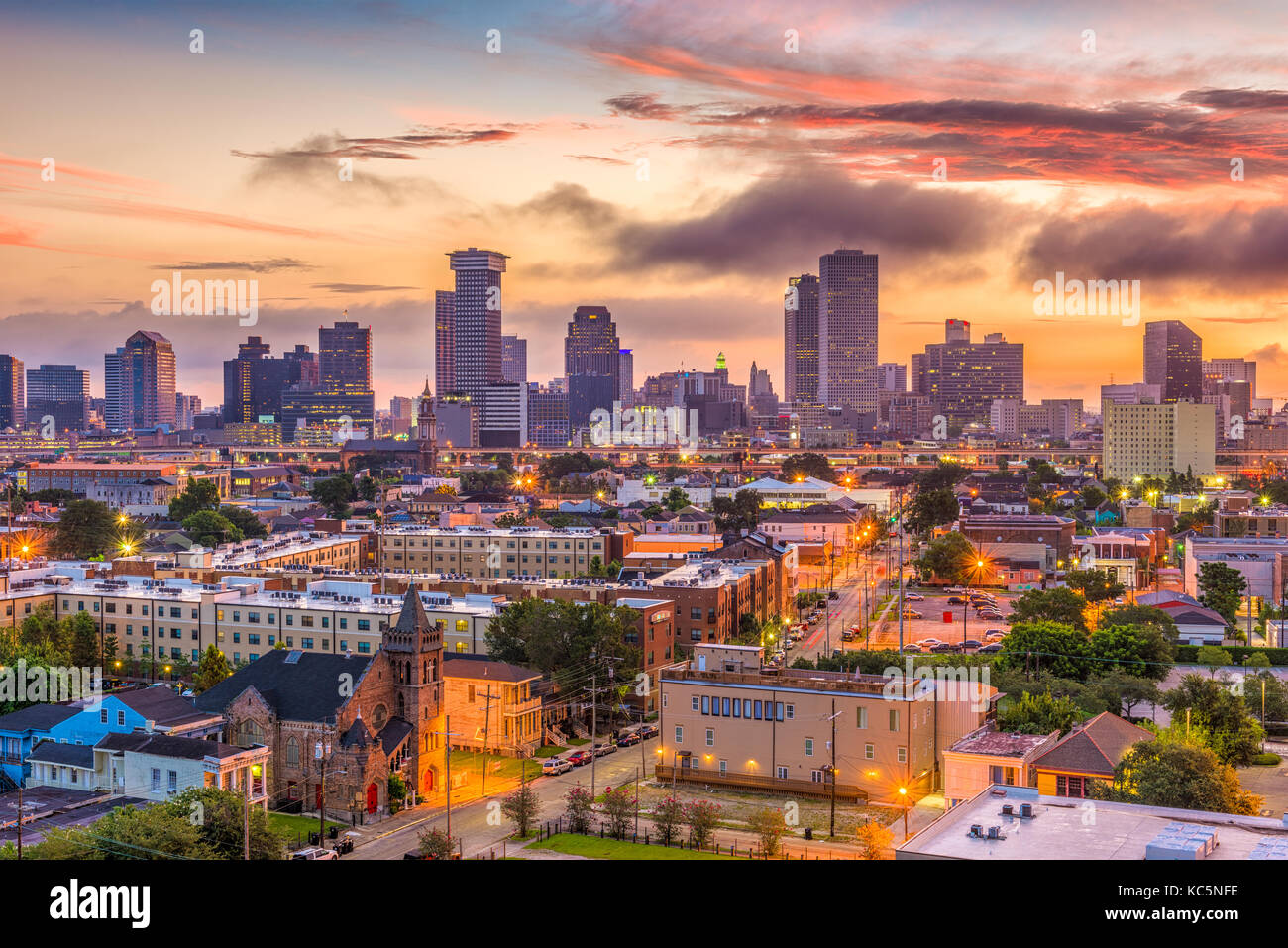 La Nouvelle-Orléans, Louisiane, Etats-Unis d'horizon. Banque D'Images