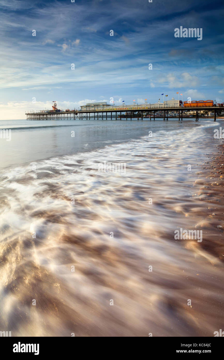 Plage de paignton Devon. Banque D'Images