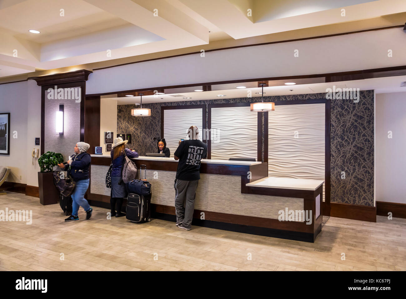 Washington DC,District of Columbia,Homewood Suites by Hilton,Hotel lobergement inn motels motels,réception check in réception reservation reservati Banque D'Images