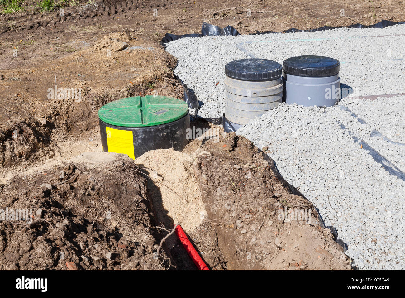 fosse septique gravier