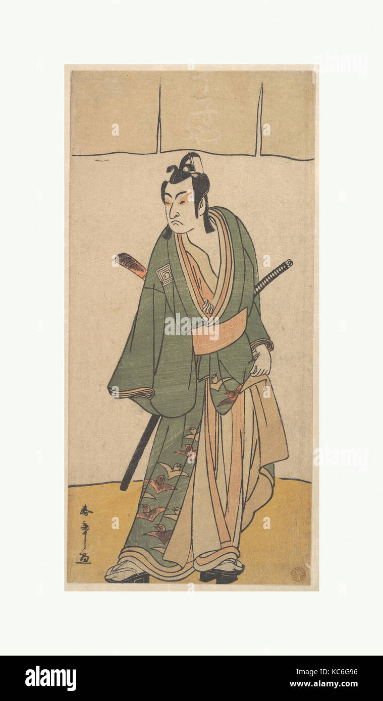 Ichikawa Monnosuke le deuxième dans le rôle de Soga no Juro Sukenari, Katsukawa Shunshō, 2ème mois, 1785 Banque D'Images