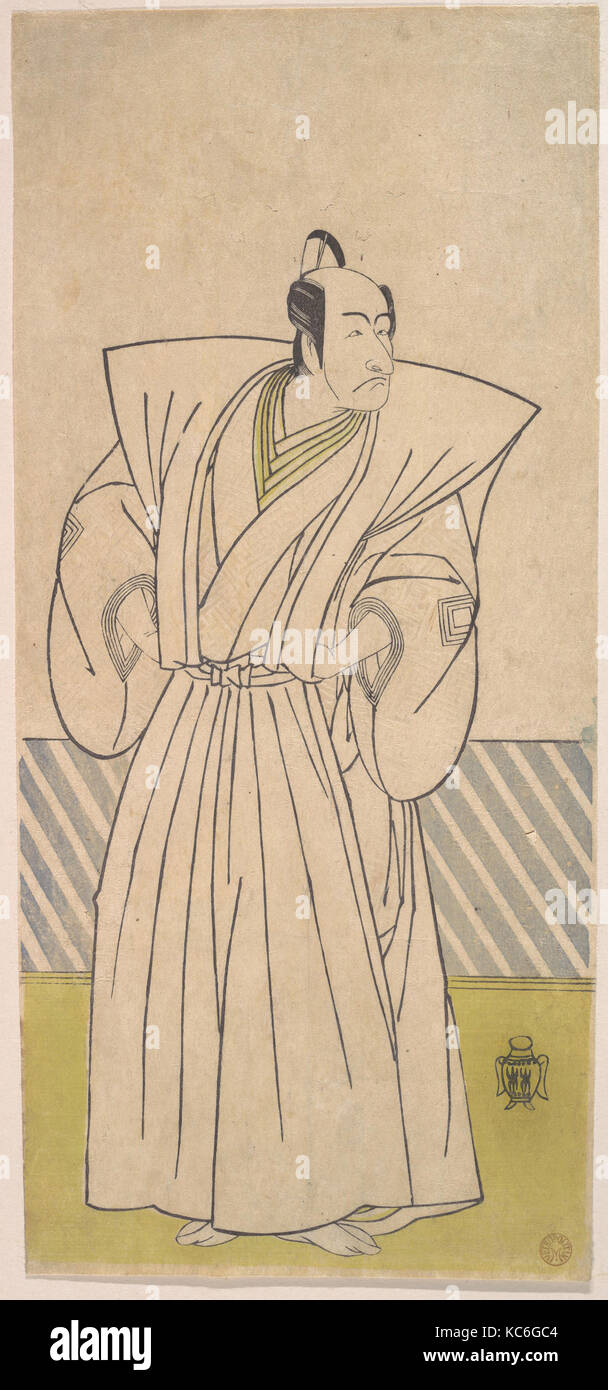 Le cinquième Ichikawa Danjuro comme un samouraï de haut rang, Katsukawa Shunshō Banque D'Images