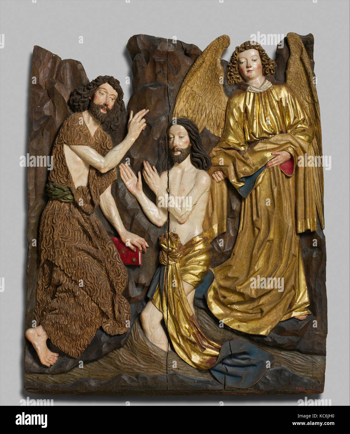 Le Baptême du Christ, à l'atelier de Veit Stoss, ca. 1480-1490 Banque D'Images