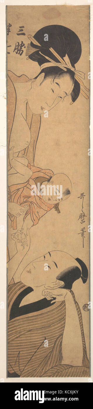 三勝と半七 Sankatsu, et Hanshichi, Kitagawa Utamaro, ca. 1800 Banque D'Images