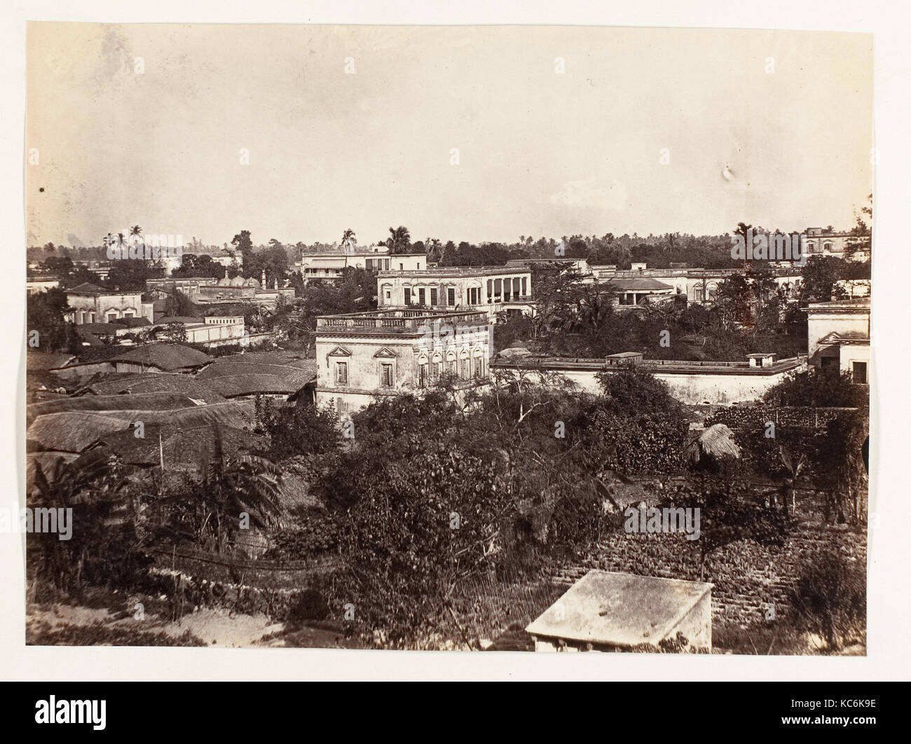 Voir à Calcutta, 1858-61, à l'albumine argentique, Image : 17,4 x 23,3 cm (6 7/8 x 9 3/16 in.), photographies, Inconnu Banque D'Images