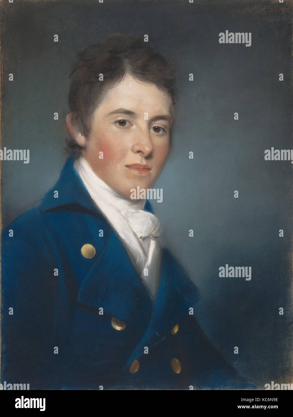 Robert Shurlock (1772-1847), 1801, pastel sur papier, fixées sur la toile, 23 3/4 x 17 3/8 in. (60,3 x 44,1 cm), des pastels & Huile Banque D'Images