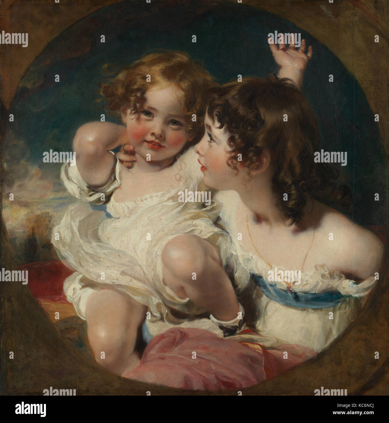 Les enfants (Calmady Emily, 1818- ?1906, et Laura Anne, 1820-1894), sir Thomas Lawrence, 1823 Banque D'Images