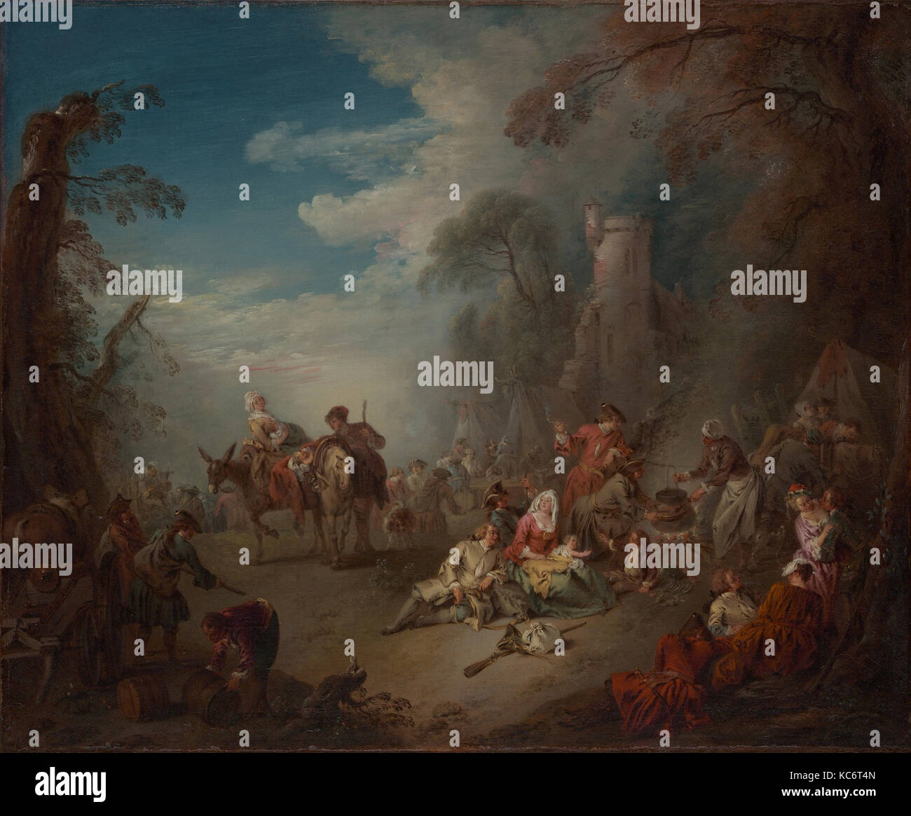 Les militaires du reste, Jean-Baptiste Joseph Pater, ca. 1725 Banque D'Images