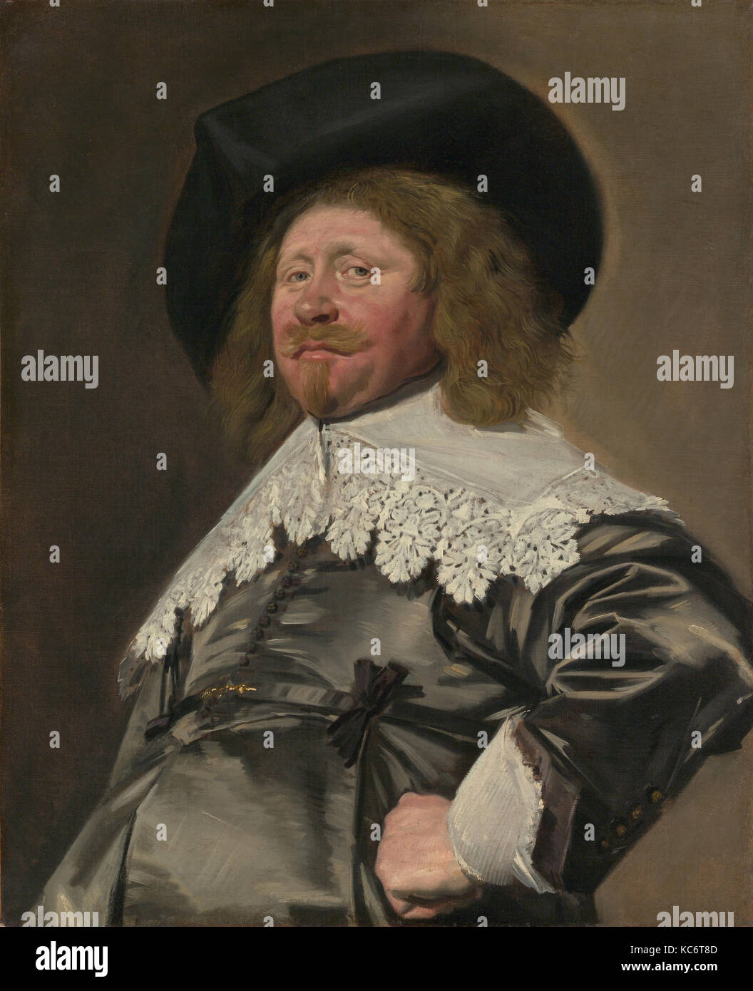 Portrait d'un homme, peut-être Nicolaes Pietersz Duyst van Voorhout (né vers 1600, mort en 1650), Frans Hals, ca. 1636-38 Banque D'Images