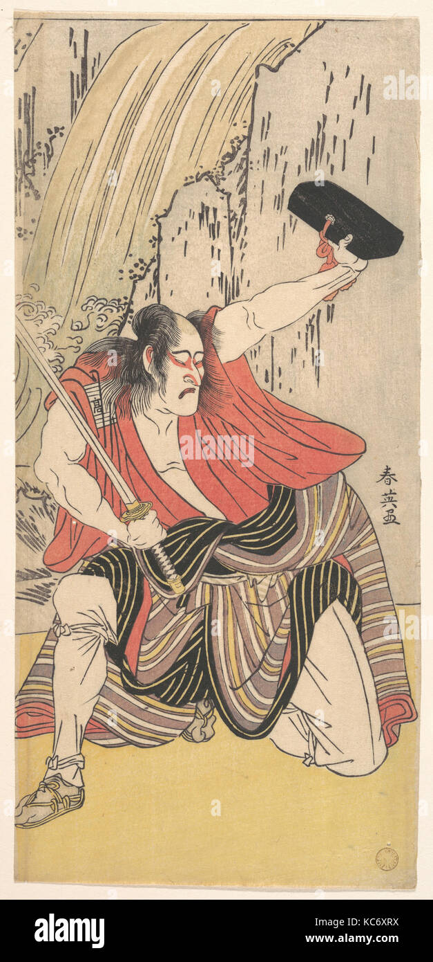 L'Acteur Ichikawa Komazo II comme un homme armé d'une épée, Katsukawa Shun'ei, 1789 Banque D'Images