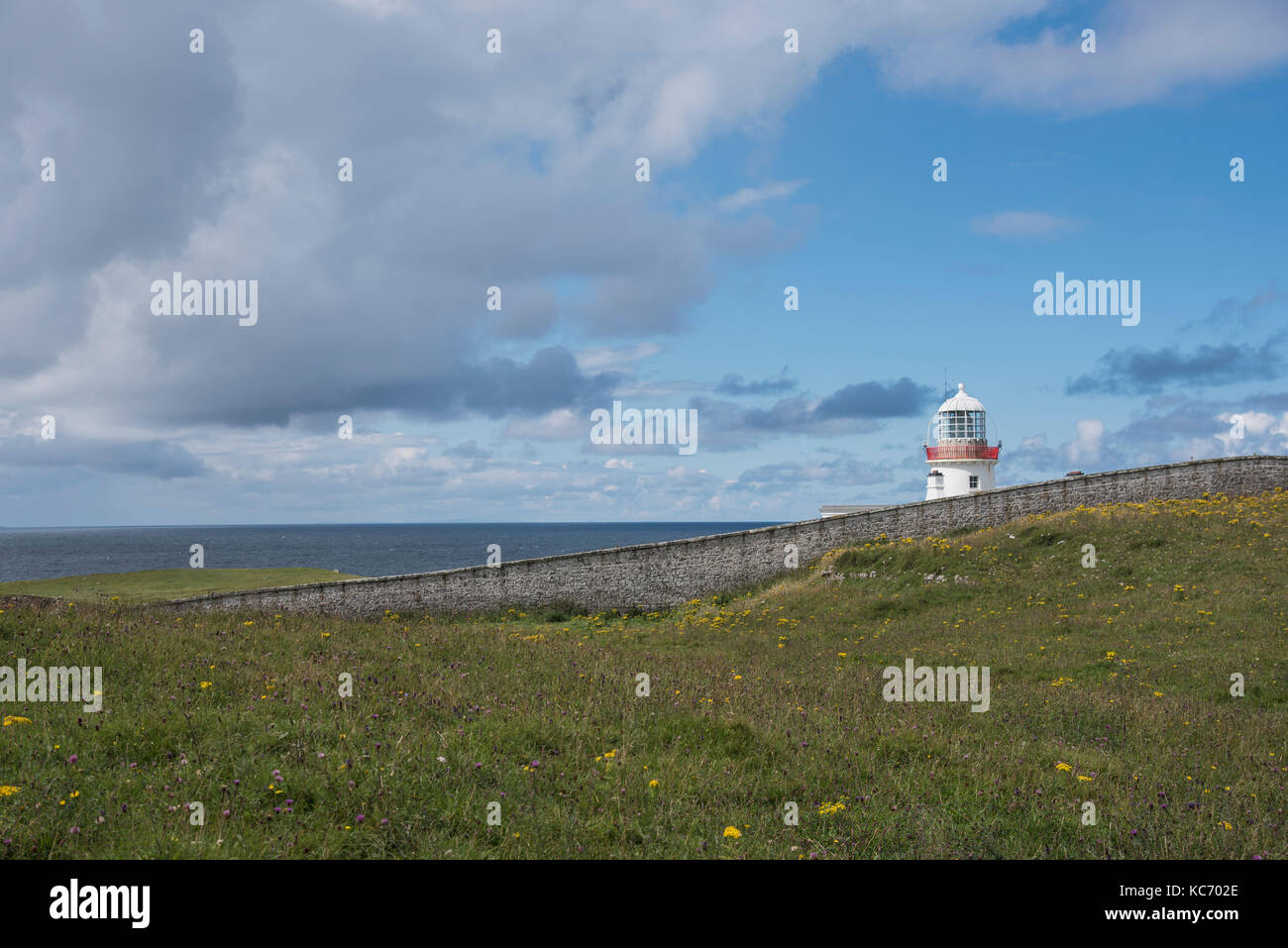L'Irlande, comté de Donegal, phare de saint johns point Banque D'Images