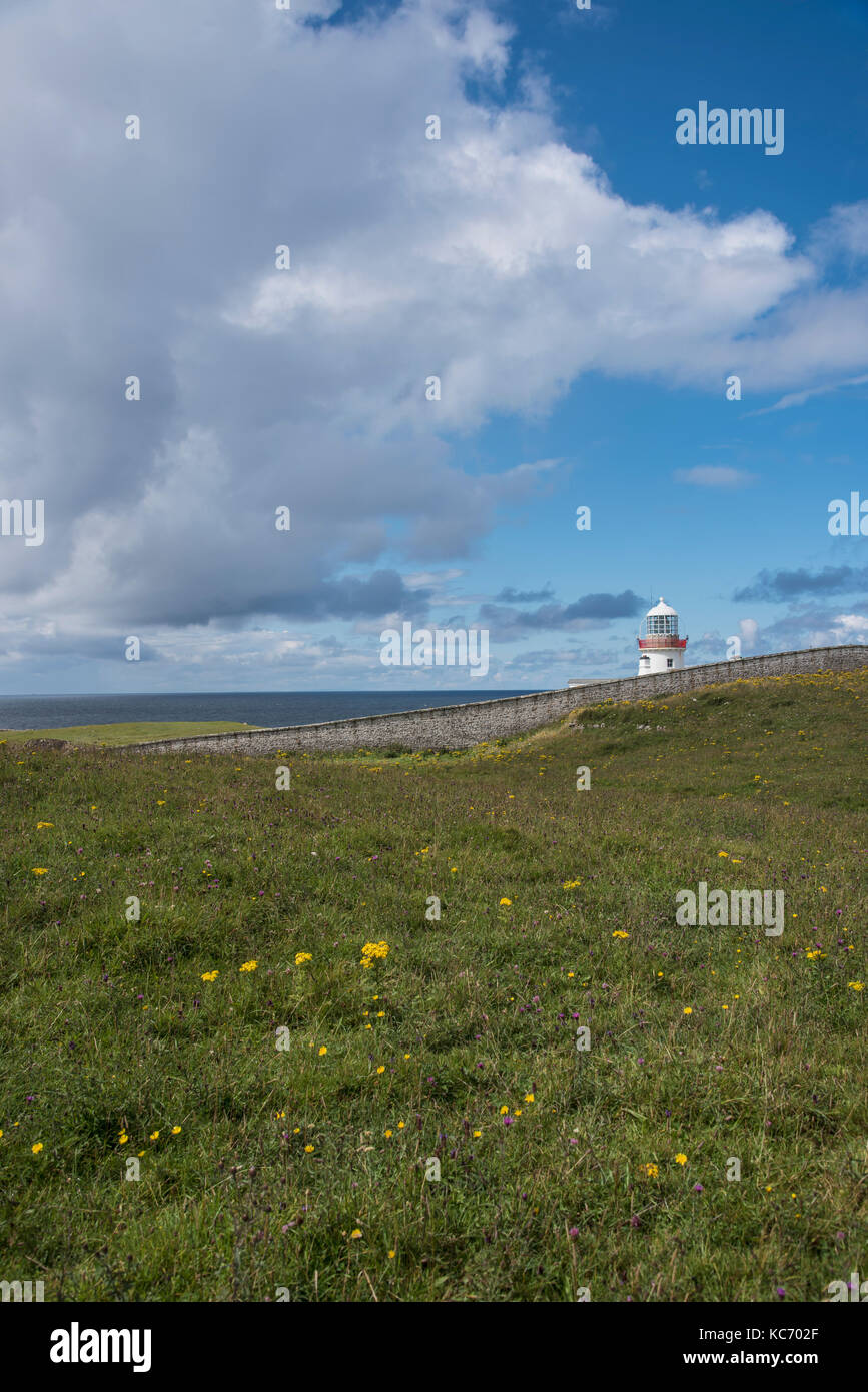 L'Irlande, comté de Donegal, phare de saint johns point Banque D'Images