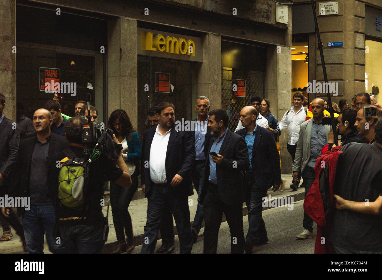 Vice-président de la catalogne Oriol Junqueras Banque D'Images